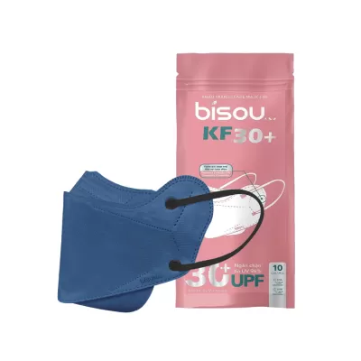 Khẩu Trang KF30+ Bisou Xanh Dương Bịch 10 Cái